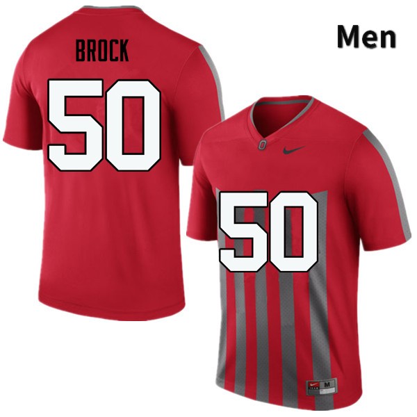 Ohio State Buckeyes Nathan Brock Men's #50 Throwback Game Stitched College Football Jersey